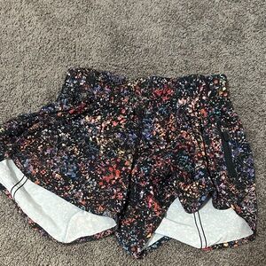 lululemon athletica Black Multicolor Athletic Shorts